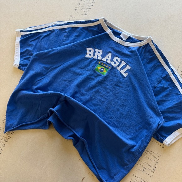 Cores Other - Vintage 90's Brasil Striped T-shirt